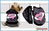 Dog hoodie two heart in one
